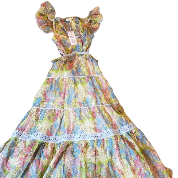 Loveshackfancy Madsen Dress Pastel Fields Maxi NEW - Picture 7 of 7